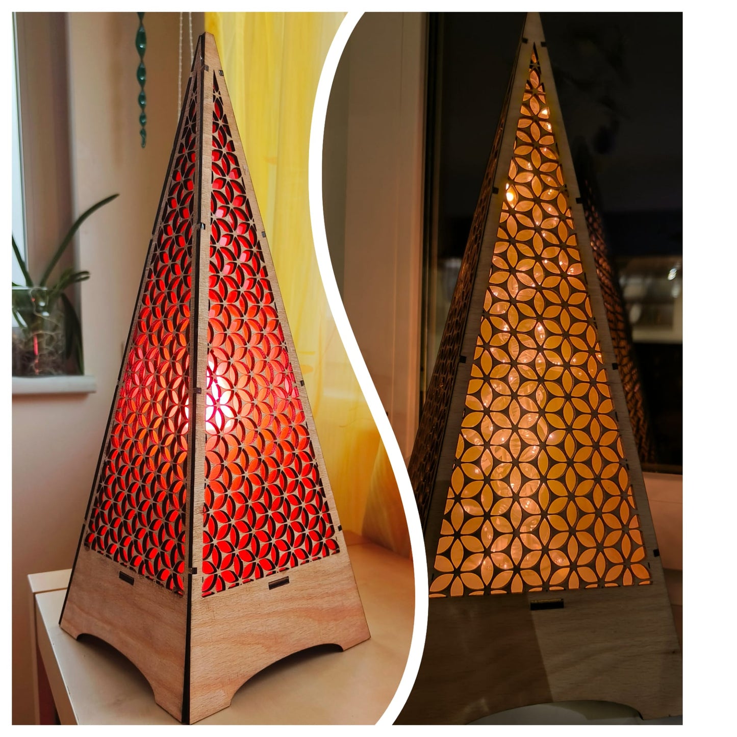 Pyramide mit LED