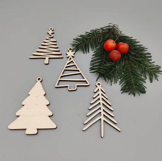 Christbaum Anhänger 4Stk
