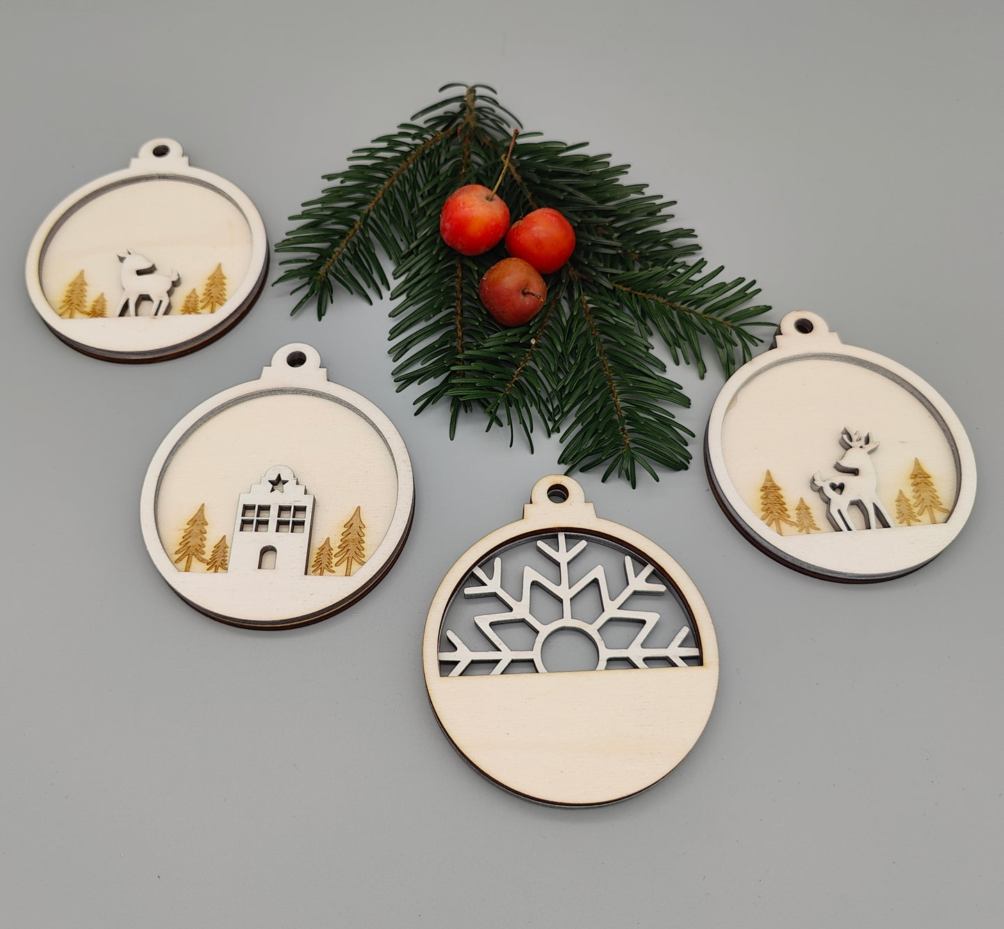 Christbaum Anhänger 4Stk